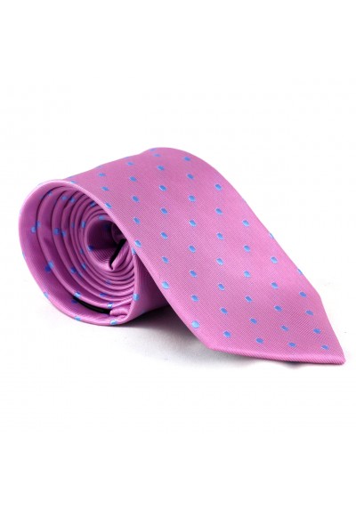 Krawatte Punkte Pink-Hellblau